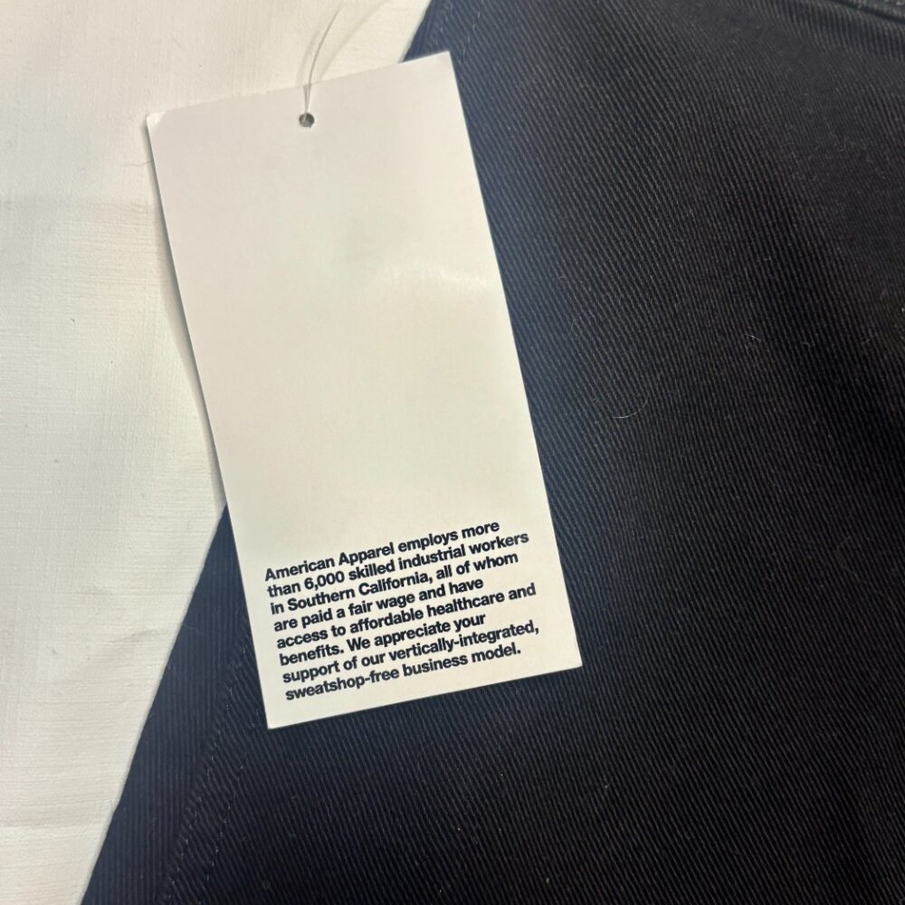 NWT American Apparel Denim Skirt Women's Large L Black Button Front A-Line Y2K - Picture 5 of 7